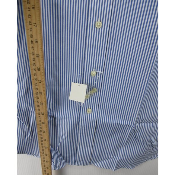 Ralph Lauren Shirt 16 Oxford Cloth OCBD Pinstriped Classic Fit NEW - Picture 8 of 14